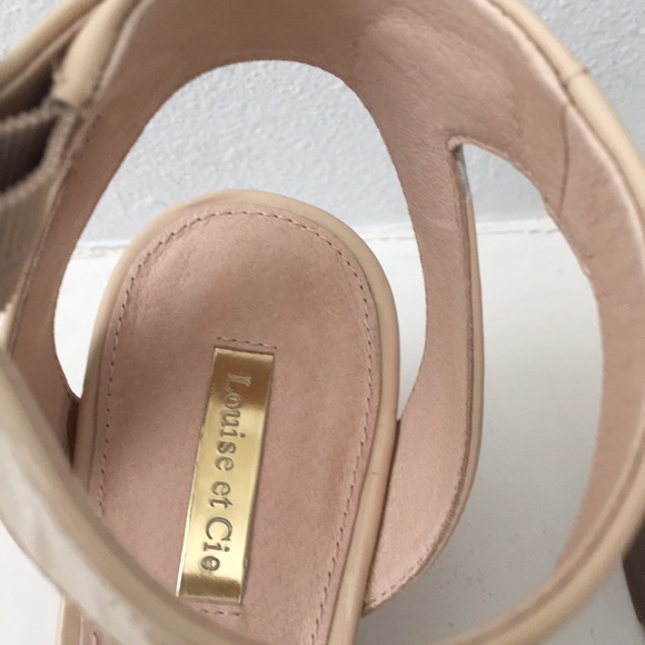 Louise Et Cie patent Leather Punya Wedge Sandals - Picture 14 of 17